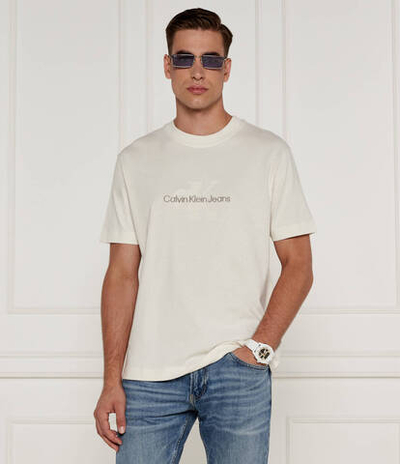 Футболка CHENILLE CALVIN KLEIN JEANS - экрю(J30J326158)