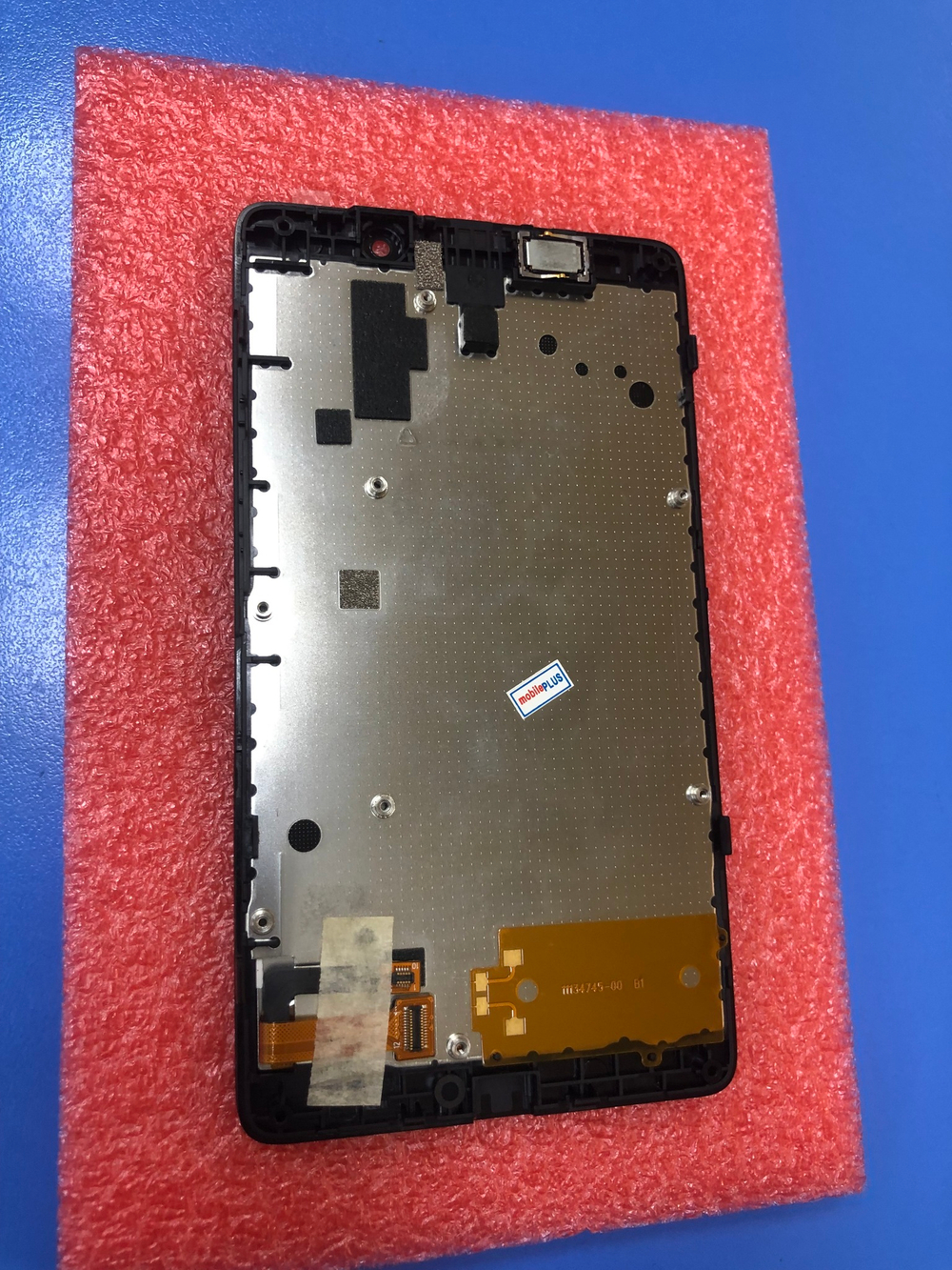 Дисплей в сборе с тачскрином и рамкой чёрный для Nokia XL Оригинал