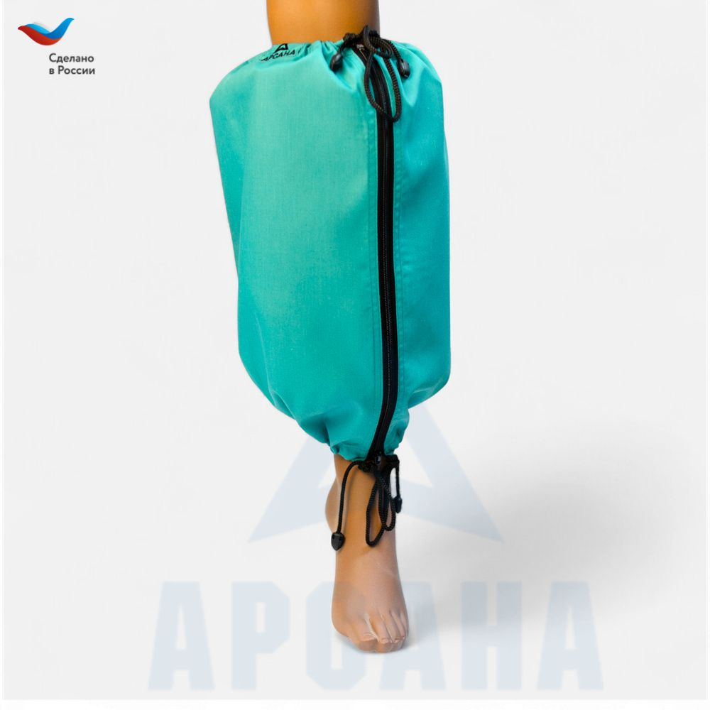 Чехол на аппарат внешней фиксации (Илизарова и др.) на голени (без полуколец). Легкий (хлопок + полиэстер), с открытой стопой./ ГО-4.