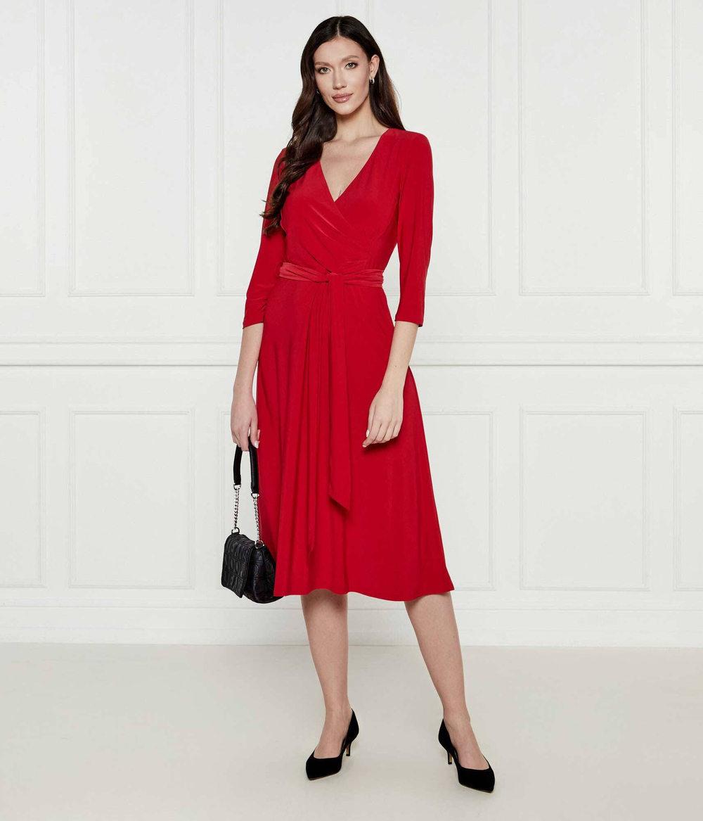 Платье с ремешком CARLYNA LAUREN RALPH LAUREN - красный(250769904)