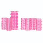 Набор из 7 розовых насадок на пенис ONE-A-DAY PENIS SLEEVES PINK (Цвет: розовый)