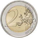2 евро 2021 Франция - 75 лет ЮНИСЕФ