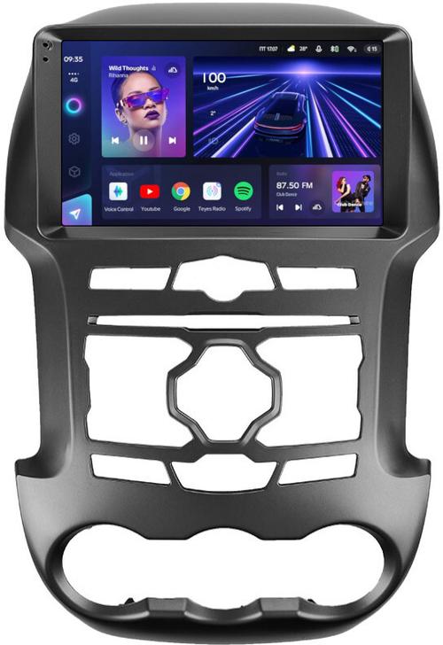Магнитола для Ford Ranger 3 2011-2015 (рамка тип 1) - Teyes CC3 монитор 9" QLED на Android 10, Быстрая, CarPlay, 4G SIM-слот