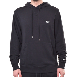 Мужская теннисная кофта Wilson Triblend Hoodie - черный