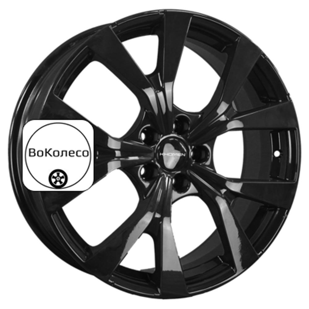 7x19/5x108 ET33 D60,1 KHW1906 (Chery Tiggo 7 Pro) Black Khomen Wheels