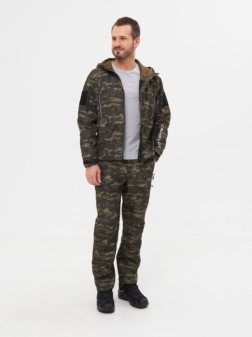 Костюм демисезонный Камелот ткань Softshell цвет Милитари