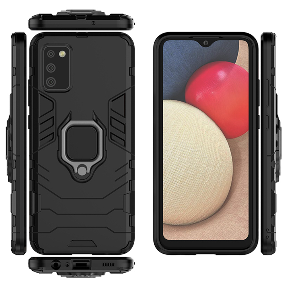 Противоударный чехол с кольцом Panther Case для Samsung Galaxy A02s