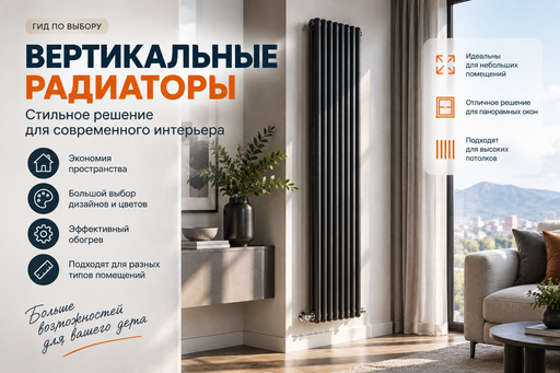 Когда стоит выбрать вертикальный радиатор: преимущества, особенности и лучшие решения для интерьера