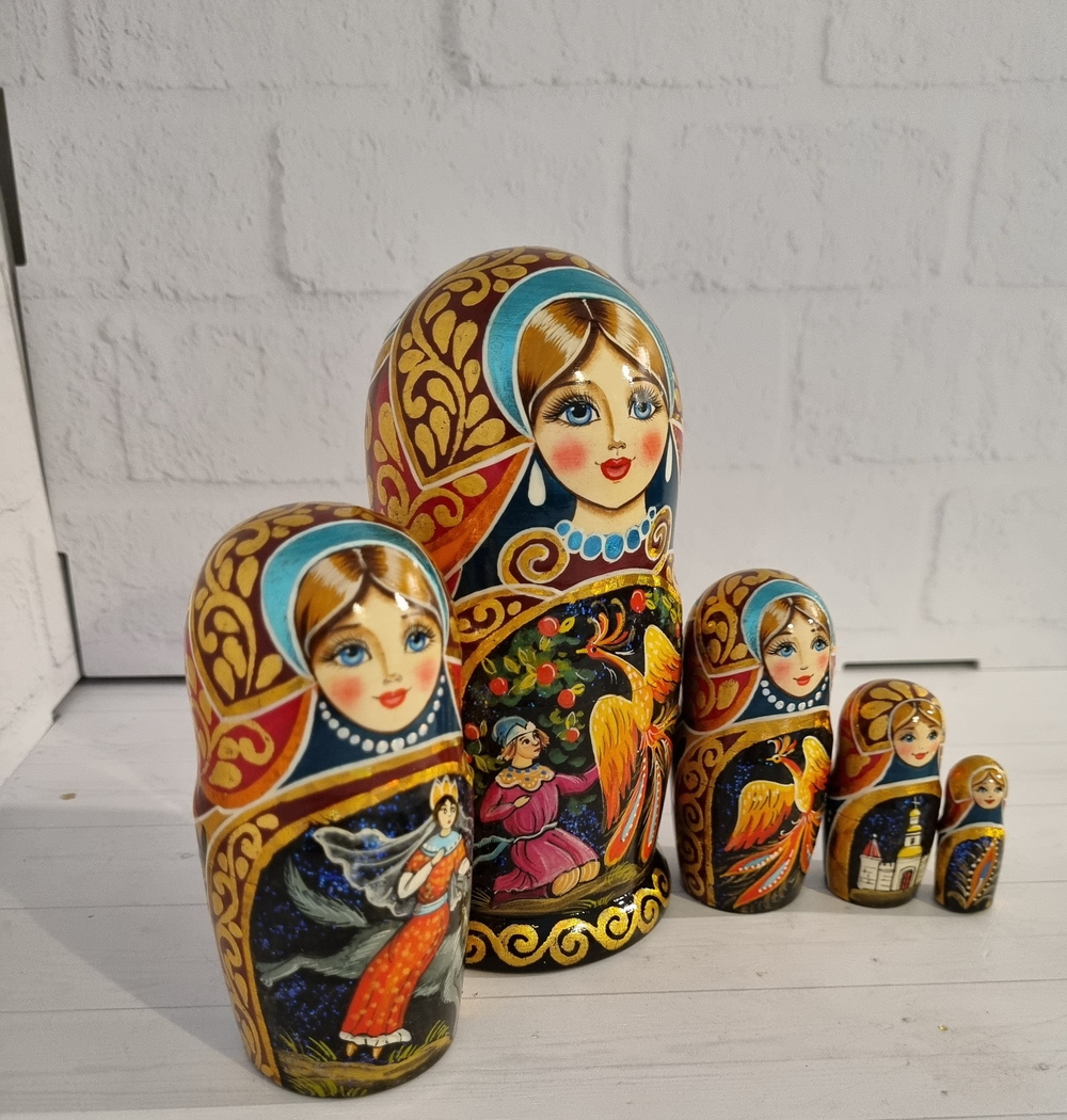 Матрешка 15см "Жар - птица" 5 мест
