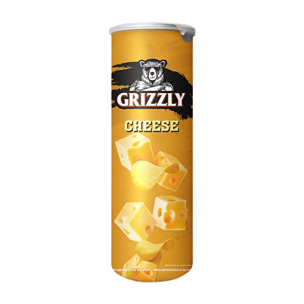 Чипсы GRIZZLY сыр в тубусе 70 гр