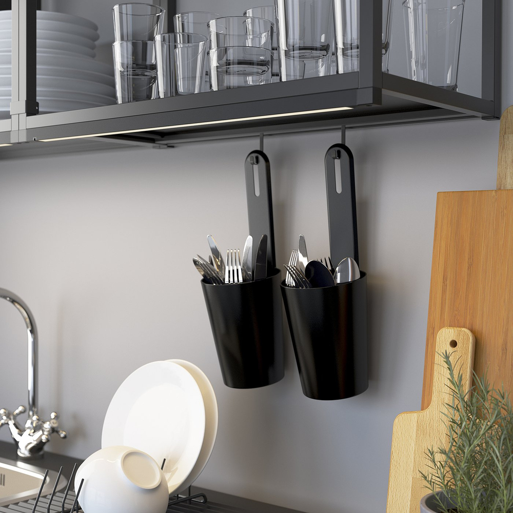 IKEA ENHET  (ИКЕА ЕНХЕТ)  -  Крючок - антрацит 6х24 мм