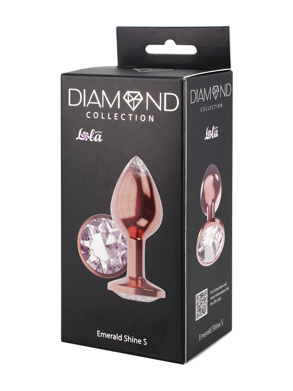 Анальная Пробка Diamond Moonstone Shine S Розовое Золото 4021-01lola