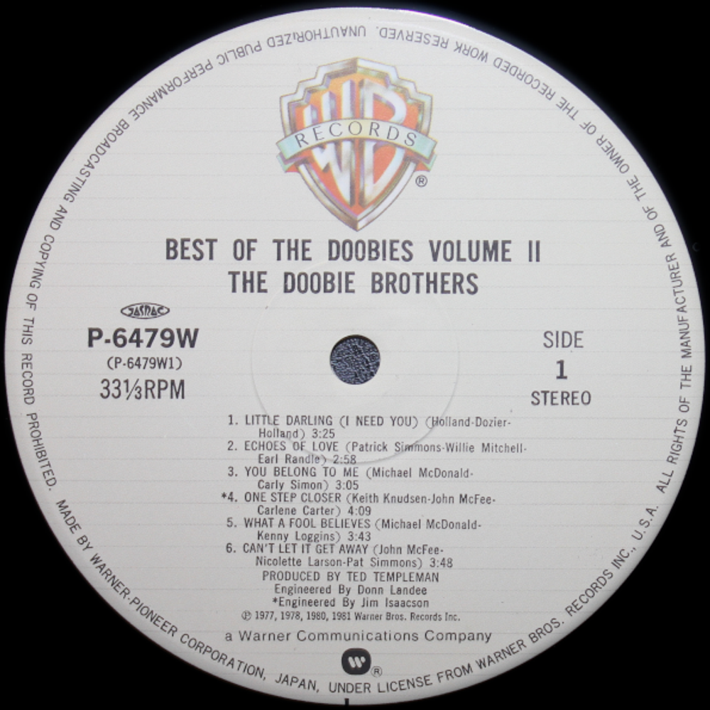 The Doobie Brothers / Best Of The Doobies - Volume II (LP)