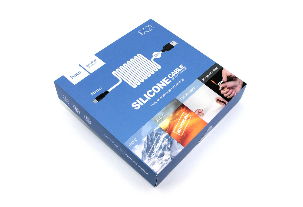 Кабель Micro USB - USB-A, Hoco X21, 1 м