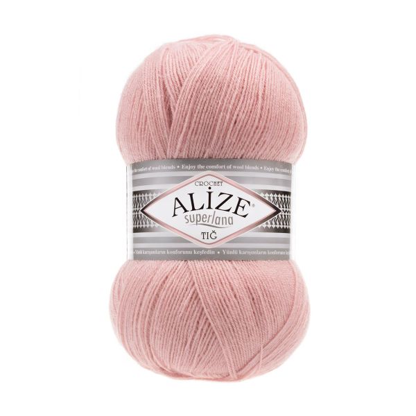 Пряжа Alize (Ализе) Superlana TIG / уп.5 мот. по 100 г, 570м, 161 пудра