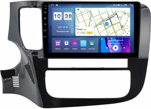 Магнитола для Mitsubishi Outlander 3 2012-2022 (рамка 9") - Parafar PF230T2LUX2XHD на Android 13, CarPlay, 4G SIM-слот
