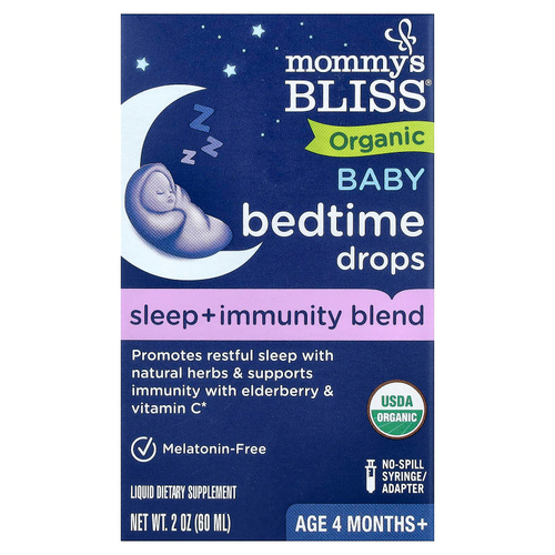 Mommy's Bliss, Органические капли для детей от 4 месяцев, 60 мл (2 жидк. унц.)
