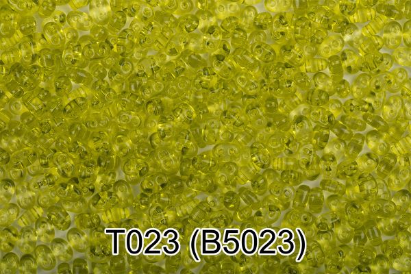 Бисер Gamma Twin 2.5х5 мм, 50 г (10х5 г), T023 салатовый, B5023, 321-96001