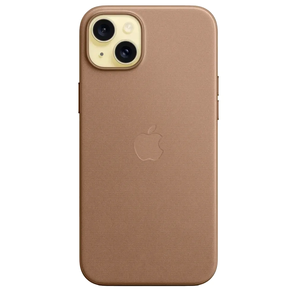 Тканевый чехол с поддержкой MagSafe Apple FineWoven Case для iPhone 15 Plus, Taupe (Светло-бежевый)