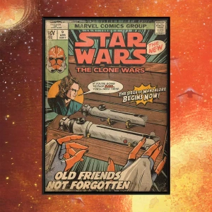 Постер «Star Wars The Clone Wars: Old Friends Not Forgotten»