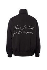 «Half Zip not for everyone» Толстовка с вышивкой.
