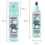Текстовыделитель мини с принтами BRAUBERG "PASTEL", АССОРТИ В ПЛАСТИКОВОЙ БАНКЕ, 1-5 мм, 152536