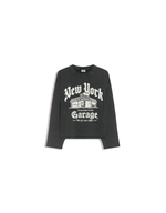 Мужской свитшот с круглым вырезом и принтом, арт. 3735/190 - BERSHKA