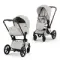 Детская коляска Cybex Priam V Style 2 в 1 City Grey на раме Chrome Brown