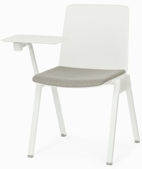 Стул Comfort Line with Tablet с письменным столиком цвет белый/серый