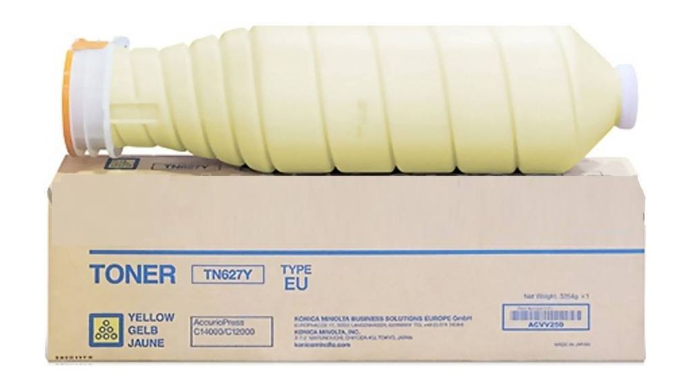 Тонер-картридж Konica Minolta TN-627Y для AccurioPress C12000/C14000 желтый ACVV250 (220K)