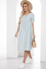 Платье Лето в клетку (мята) П10193 LT Collection