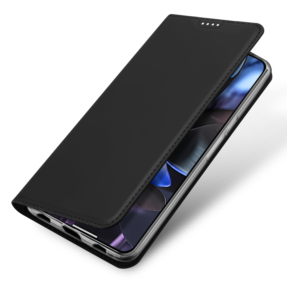 Чехол книжка из PU кожи черного цвета от Dux Ducis для Google Pixel 10 Pro XL, серия Skin Pro Series Case