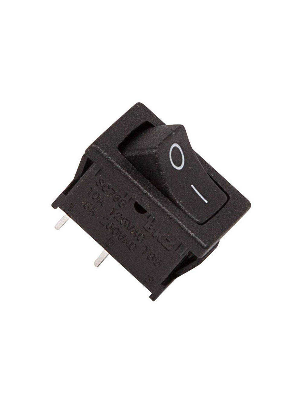 Выключатель клавишный 250В 6А (2с) ON-OFF черн. Mini (RWB-201; SC-768) Rexant 36-2110