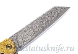 Нож Чебуркова Кастом Дракон Дамаск и Мокумефотография - 6