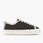 Замшевые кеды INUIKII Shearling Low Black на меху
