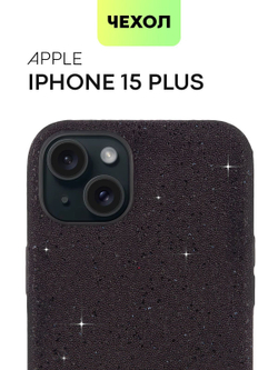 Чехол BROSCORP для Apple iPhone 15 Plus (арт.IP15PLUS-CRYSTAL-BLACK )