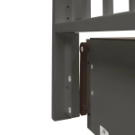 Кровать детская Indigo Norden маятник на колесах, ящик графит
