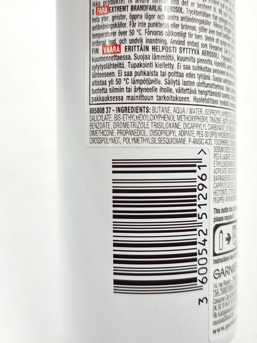 Солнцезащитный спрей Garnier Ambre Solaire Sensitive Advanced SPF 50+ для чувствительной кожи 150 мл (Из Финляндии)