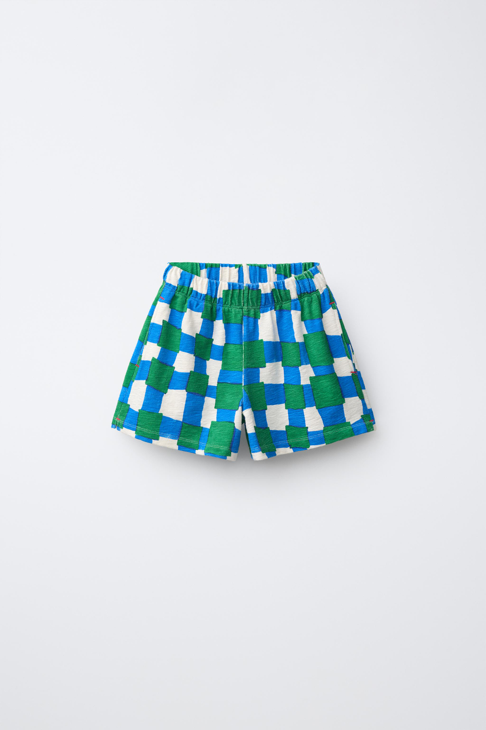 ZARA ШОРТЫ В КЛЕТКУ CLARA CEBRIAN ©, СИНИЙ