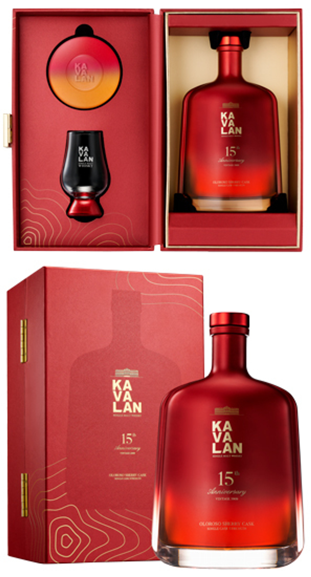 Виски Kavalan 15th Anniversary Vintage 2009 Oloroso Sherry Cask 56,3% 0,75 л