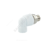 Угольник PP-R комбинированный разъемный белый Дн 25х1/2" НР для радиатора VALFEX 10238134