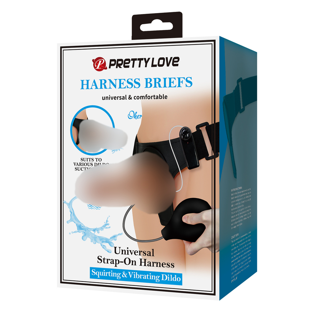 Страпон с Вибрацией и Эффектом Эякуляции Pretty Love BW-022103P