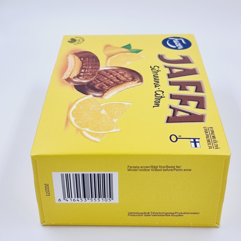 Печенье Fazer Jaffa Sitruuna в шоколаде cо вкусом лимона 300 г (из Финляндии)
