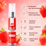 Стимулирующий оральный гель с десенсибилизацией JO - BLO, клубника, 30 мл