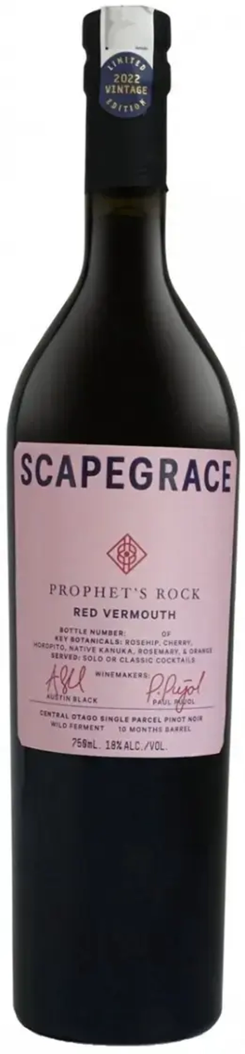Вермут Scapegrace Red, 0.75 л