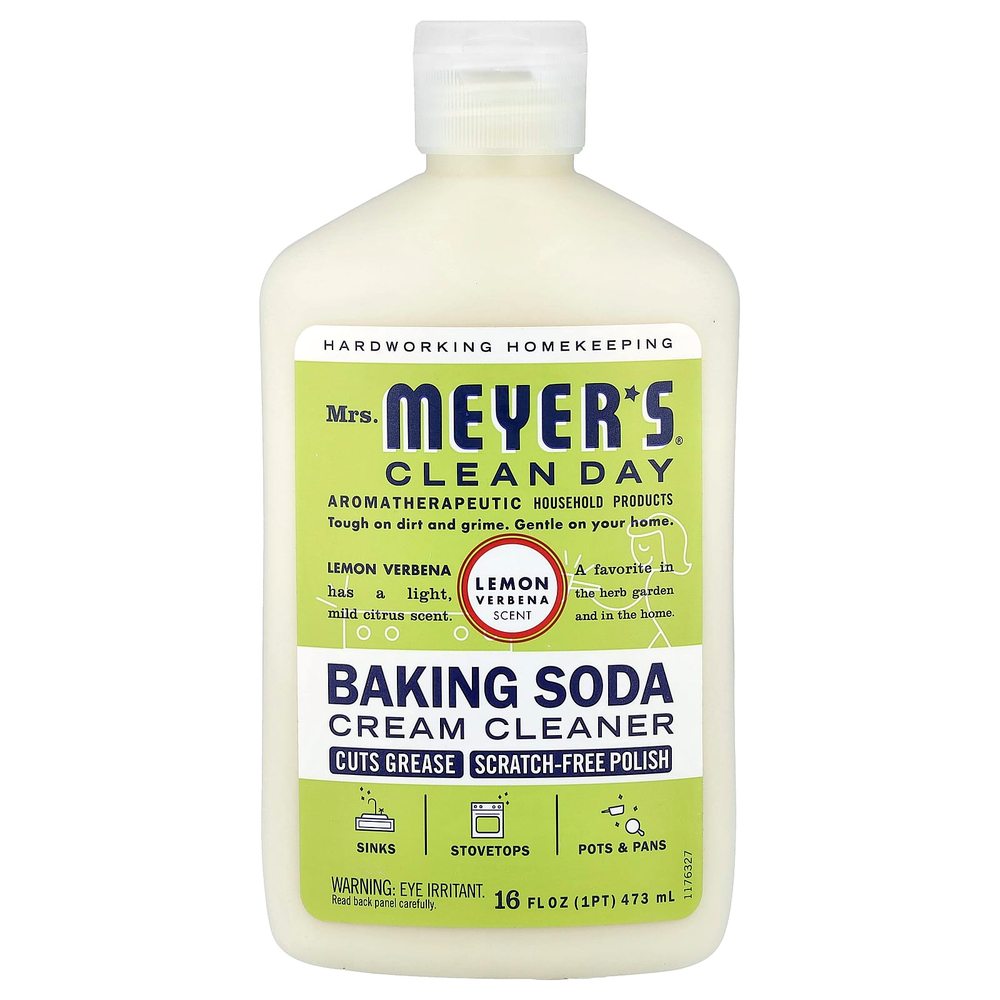 Mrs. Meyers Clean Day, Крем для очищения с пищевой содой, лимонная вербена, 473 мл (16 жидк. Унций)