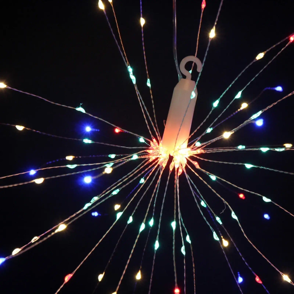 Гирлянда для дома на батарейках «Сфера» 160 ламп LED, d - 30 см, 2 реж.,IP-20, (3хАА), Мультицвет