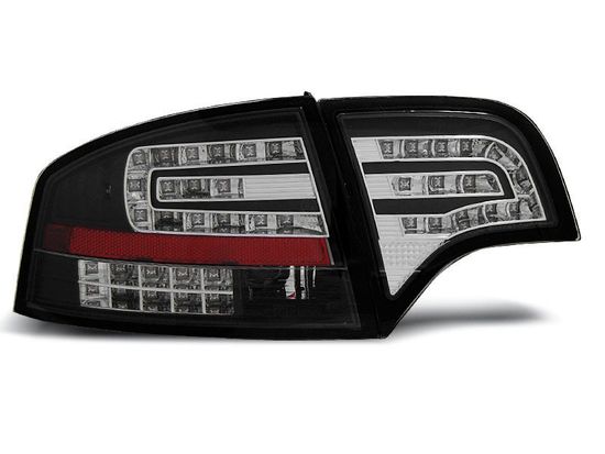 Задние фонари Audi A4 B7 sedan black led