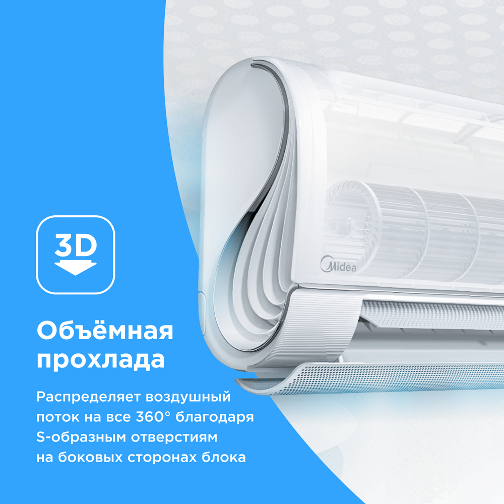 Сплит-система инверторного типа Midea BreezeLess Full DC Inverter