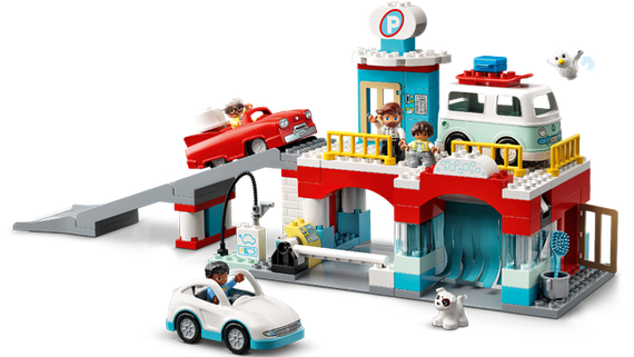 Lego Duplo Parking Garage and Car Wash